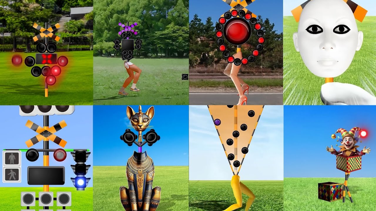 【踏切アニメ】ショートで活躍したおかしな踏切カンカン大集合