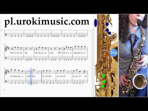 Nauka Gry Na Saksofonie (Altowy) Jingle Bells Nuty Poradnik um-b463