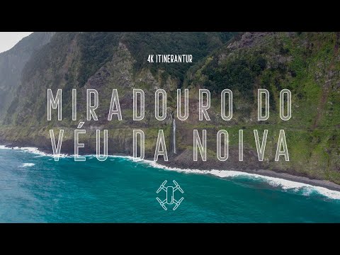 Madeira, Portugal [4K] Miradouro do Véu da Noiva Waterfall. 2021 Madeira Island