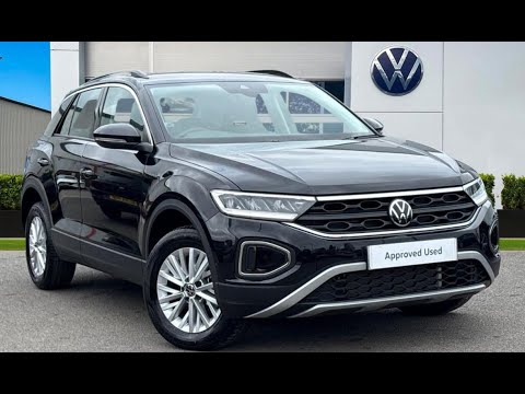 Approved Used Volkswagen T-Roc Life 1.5 TSI 150PS in Deep Black Pearl | GJ74ULP | Wrexham Volkswagen