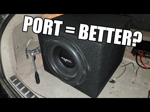 SEALED vs PORTED cheap 12" Subwoofer Showdown!