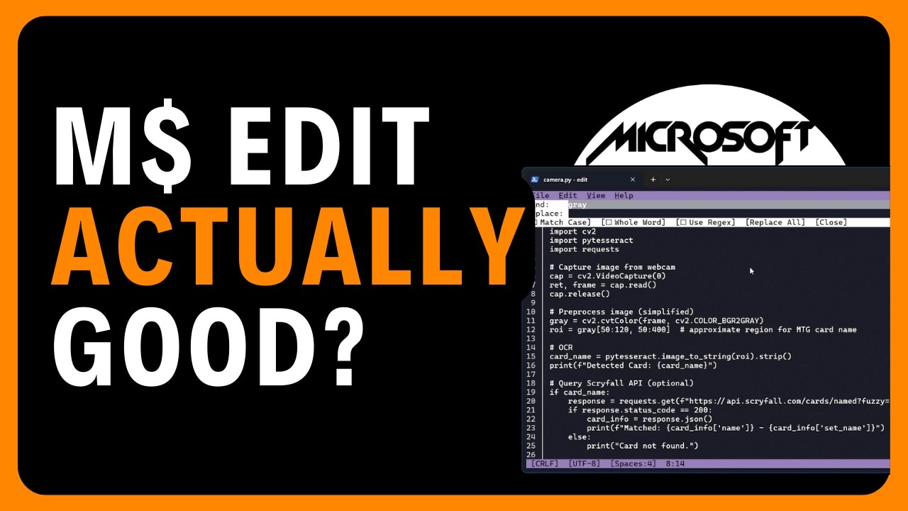 Microsoft Edit - The NEW Text Editor for Windows & Linux