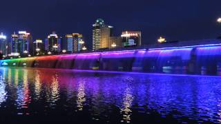 preview picture of video 'Nanning South Lake Rainbow Fountain Bridge (Scene 1)'