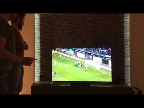 GENT - PAOK House of madness Crespo goal. PAOK fans