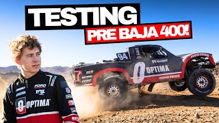 Trophy Truck Baja 400 Testing - First time driving since crash