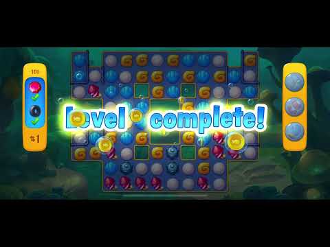 Fishdom Gameplay Atlantis Cup Stage 100 and 101 NO BOOSTER