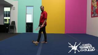 DEVIL STICKS - Foot Balance Lying Down