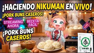 【#VtuberEspañol】Cocinando Nikuman: ¡Panes al vapor rellenos de carne! 🥟✨【#Yasumarudashi】