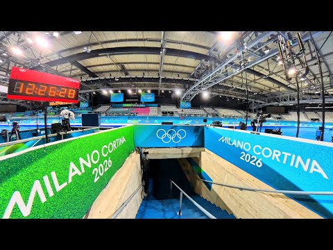 Olympic Venues - What it looks like behind the Cameras! ATHLETE VIEW of 2026 Olympics 