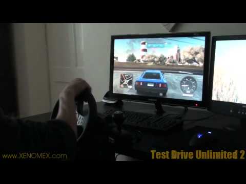 Test Drive Unlimited 2 - 24" Full Graphics + Logitech Wheel