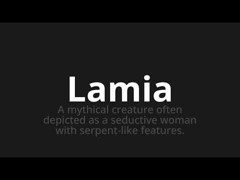 How to pronounce Lamia