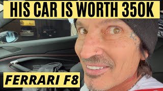 Tommy Lee (Motley Crue) Drives A Ferrari F8 *SCARED