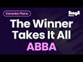 ABBA The Winner Takes It All Piano Karaoke
