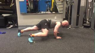 Slider Spider Pushup