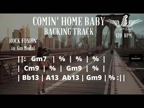Comin' Home Baby Backing Track Rock Fusion in Gm Modal