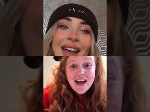 sabrina carpenter and sammy brown instagram livestream