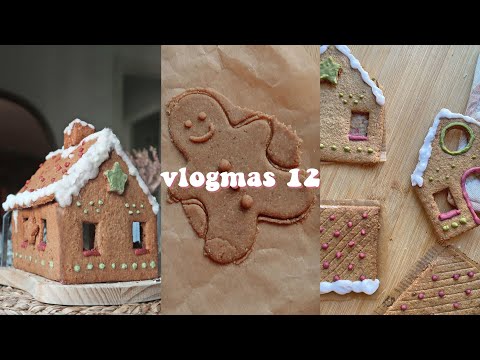 Gluten-free Christmas cookies (for gingerbread houses) :) l VLOGMAS 12
