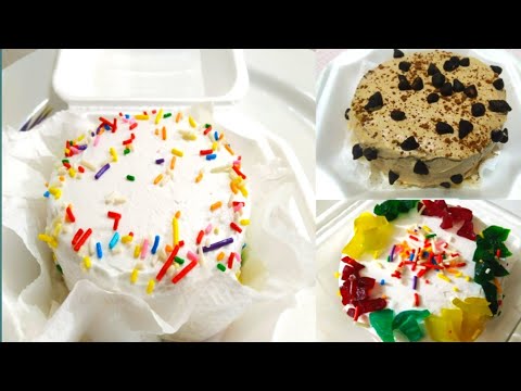 কোরিয়ান বেন্ট কেক। Mini lunch box cake recipe.#bentocake