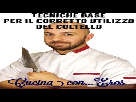 Prima lezione sulle tecniche base per l’uso corretto del coltello in cucina