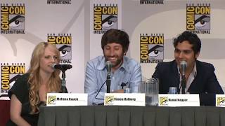 Howard and Melissa Rauch doing voice of Howard's Mom |Jim mocking comic con 201l video