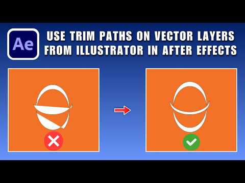 How to Use Trim Paths on Vector Layers from Illustrator in After Effects 2026