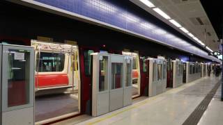 港鐵馬鞍山綫8卡列車首日啟用駛入大圍站3號月台