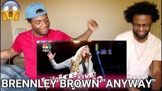 The Voice 2017 Brennley Brown - Top 10: "Anyway" (REACTION)
