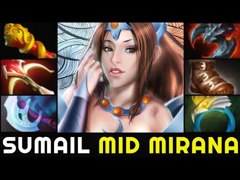 MID Mirana is Back? SUMAIL 14min GODLIKE No Mercy 7.27 Dota 2
