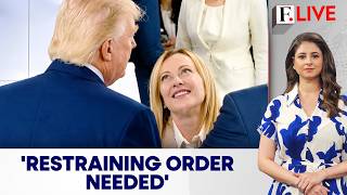 Trump's 'Restraining Order' Post Reignites Meloni Feud Before NATO Summit | Firstpost Live