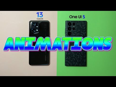 ColorOS 13 VS One Ui 5 - Animations!