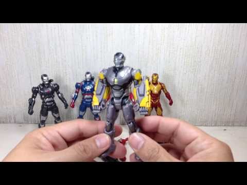 Iron Man 3 Assemblers War Machine, Iron Patriot, Mark 42, Hammer Strike, Striker Armors