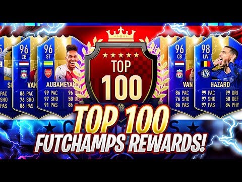 FINALLY A GOOD RED!! MY TOP 100 FUT CHAMPIONS REWARDS! FIFA 19 Ultimate Team