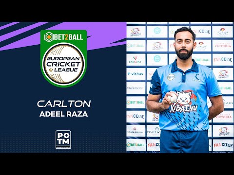 POTM: A.Raza - CAR vs OLT | Highlights | Bet2Ball European Cricket League Day 4, Group C | ECL22