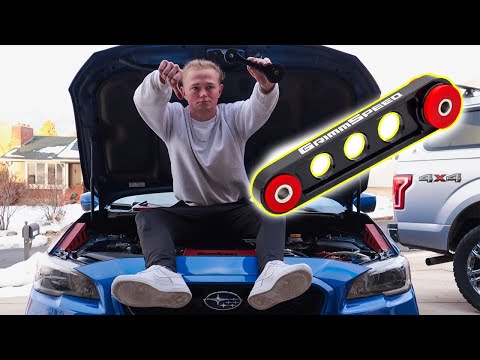 INSTALLING NEW CAR PARTS! GrimmSpeed Pitch Stop Mount