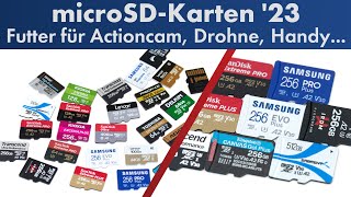 Welche microSD-Karte für Handy, Actioncam, Drohne, Dashcam & Co? 33 Modelle im Test [Deutsch]