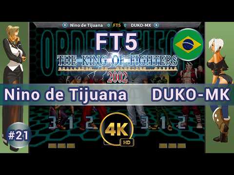 KOF 2002 - Nino de Tijuana vs DUKO-MX 🇺🇸 FT10 /4K 60FPS #kof2002 #kof2k2#team99hits #t99h #fightcade
