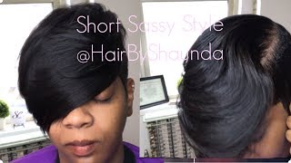 Simple Short Hairstyle | @hairbyshaunda