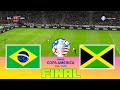 BRAZIL vs JAMAICA - Copa America 2024 Final | Full Match All Goals | Football Match PES