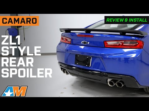 2016-2024 Camaro ZL1 Style Rear Spoiler; Matte Black Review & Install