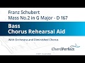 Franz Schubert's Mass No.2 in G Major - Bass Chorus Rehearsal Aid