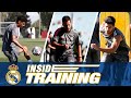 ? Ready for Manchester! Champions League prep with Benzema, Courtois & the team.