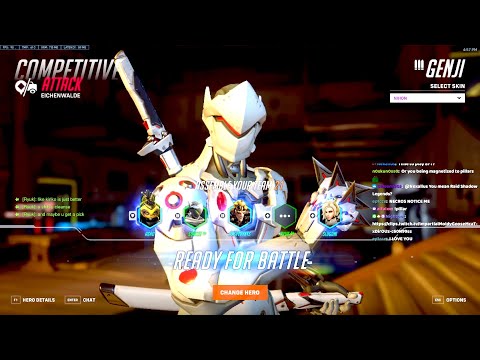 NECROS TOP 500 GENJI GAMEPLAY ON EICHENWALDE! [ OVERWATCH 2 SEASON 2 TOP 500 ]
