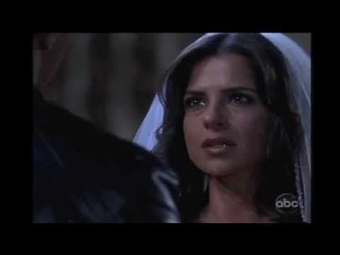 GH 9/21/11 Jason sees Sam in her wedding dress