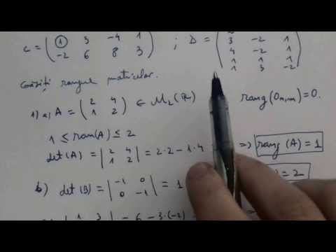 The rank of a matrix. Solved exercises.