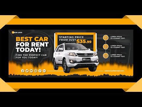 Illustrator Tutorial Facebook Banner Design for Travel Agency