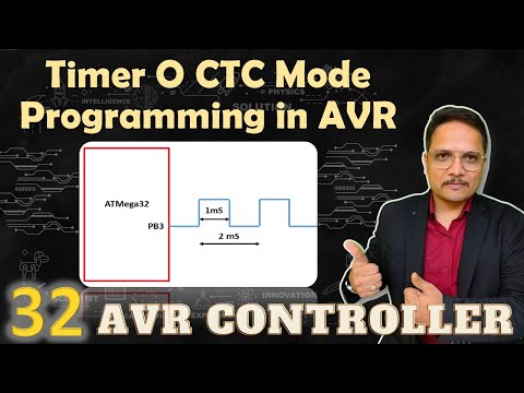 Timer 0 CTC Mode Programming in AVR Microcontroller ATmega32 EngineeringFunda AVRTimer