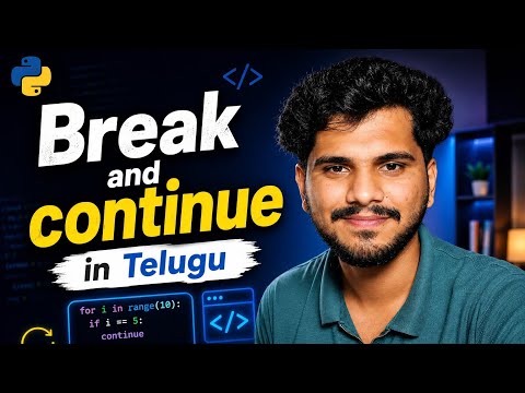 Control Statements In Python Python Tutorial L24 In Telugu