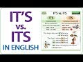 It's vs. Its - What is the difference? - English Grammar Lesson