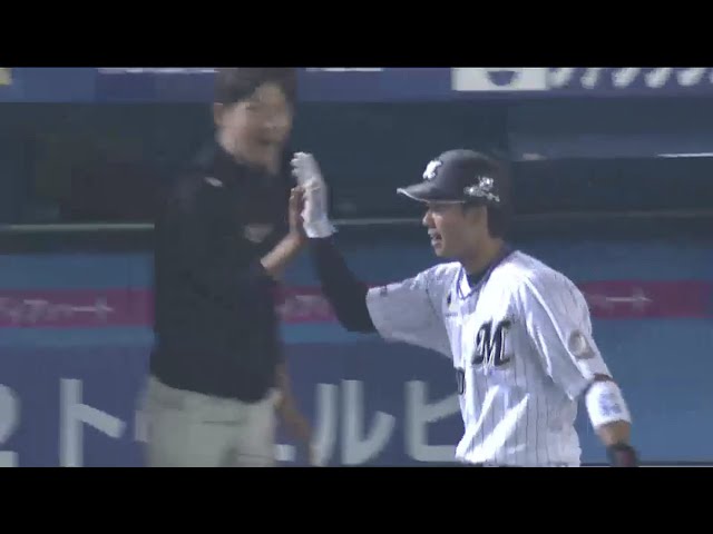 【5回裏】初球捉えた!! マリーンズ・高濱 右中間への3号ソロアーチ!! 2016/6/9 M-T