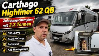 CARTHAGO HIGHLINER 62 QB IVECO 3.0 AUTOMATIK 7,0 T 2,3 T ZULADUNG ALDE DIFFERENTIALSPERRE 1. HAND